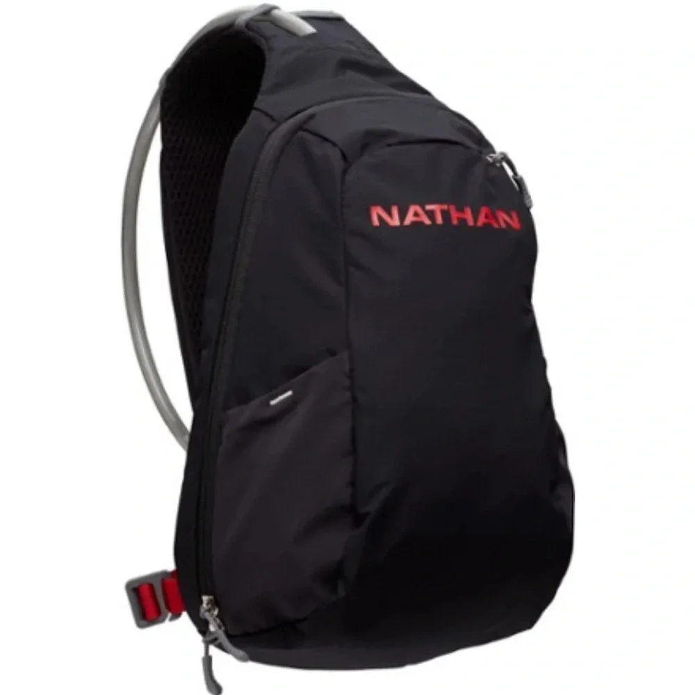 Nathan Limitless Run 8 L Hydration Sling Bag Backpack Black Red NWT Water Vest